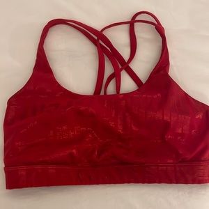 lulu lemon red sports bra perfect condition